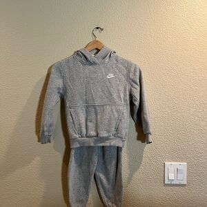 Nike Kids Gray Hoodie and Joggers Set